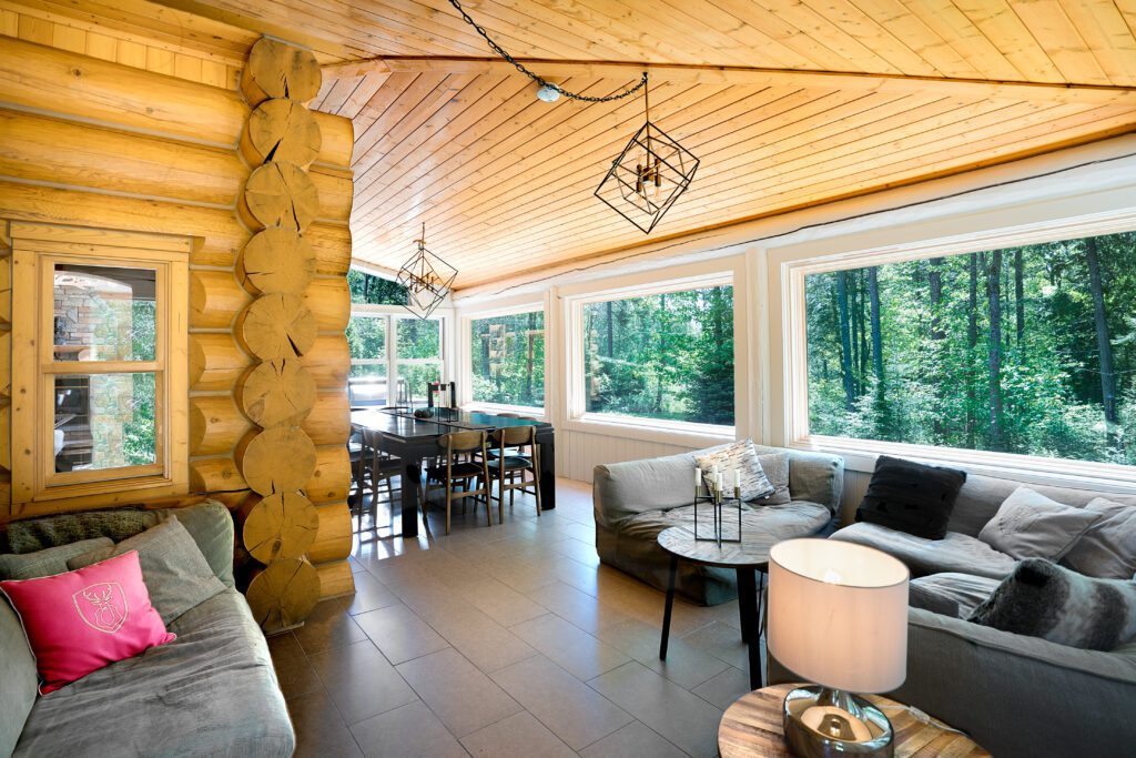 Soalrium at Chalet Silver Fox | Luxury chalets in Laurentains | Chalets Zenya