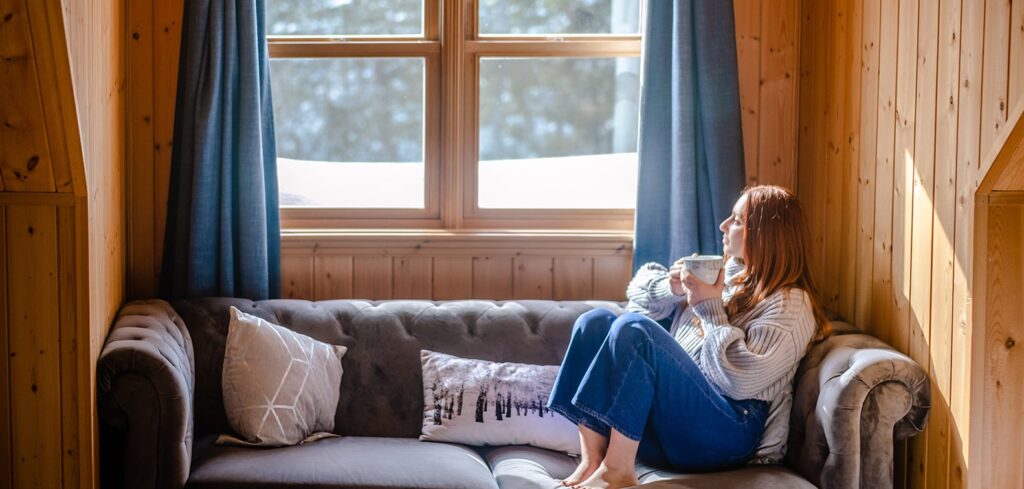 Bedroom at Chalet Silver Fox | Luxury chalets in Laurentains | Chalets Zenya